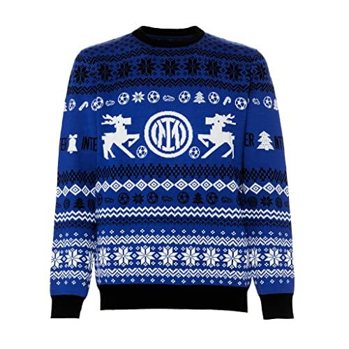 Inter Maglione Natalizio Unisex Adulto Nerazzurro Taglia S