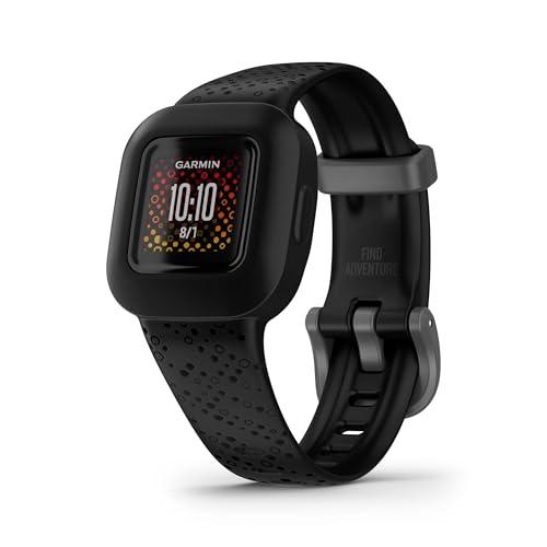 Garmin Vivofit Jr.3 (Black), Orologio e Activity Tracker per Bambini, Display a colori, Passi, Sonno, Cinturino in silicone, App interattiva, Autonomia fino a 1 anno, 4+