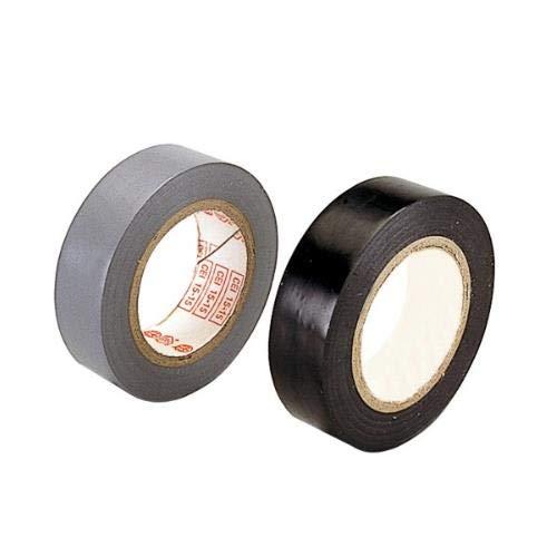 Poly Pool PP0518.1 N° 2 Nastri Isolanti 15 mm x 10 m Grigio e Nero