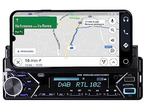 Trevi SCD 5753 Autoradio Bluetooth DAB+ con Supporto Smartphone