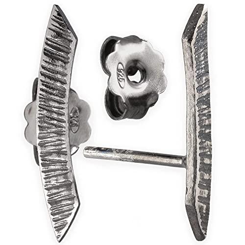 Orecchini a bottone fatti a mano Orecchini in argento sterling per uomo orecchini gioielli maschili regalo per uomo regalo fidanzato regalo per lui orecchini gotici punk rock