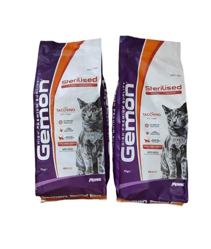 Gemon Gatto Sterilizzato - Offerta 2x7kg Crocchette Tacchino
