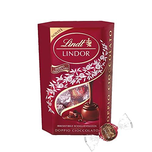 Lindt Lindor Doppio Cioccolato - Praline al Latte con Ripieno Fondente 200g