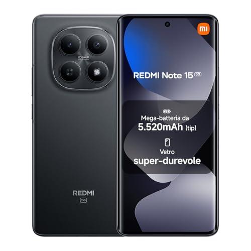 XIAOMI Redmi Note 15 5G, Smartphone 6+128GB, Design ultrasottile, Resistenza IP65, Fotocamera super nitida da 108 MP, Display FHD+ da 6,77