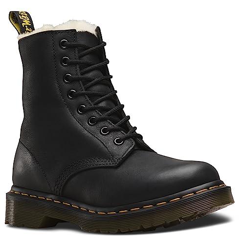Dr. Martens Serena - Stivali Donna in Pelle Wyoming con Fodera in Pelliccia Sintetica