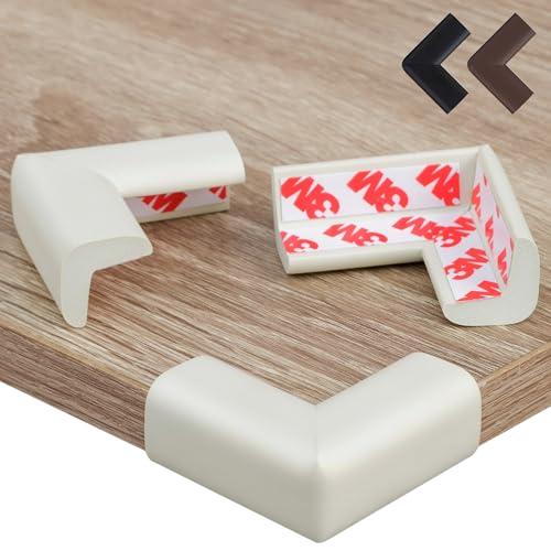 Hoffenbach - Paraspigoli Autoadesivi per Bambini - Bianco (12 Pezzi)