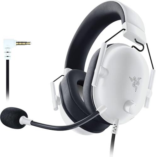 Razer BlackShark V2 X - Cuffie da Gioco Esports Cablate Multipiattaforma (Driver TriForce da 50 mm, Microfono cardioide HyperClear, Audio Surround 7.1) Bianco