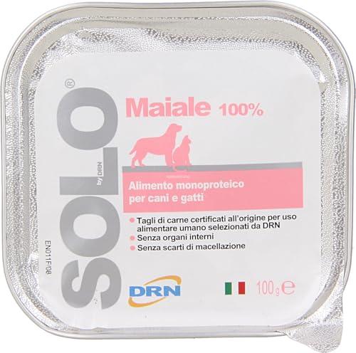 DRN Solo Maiale - Alimento Monoproteico per Cani e Gatti (32 x 100g)