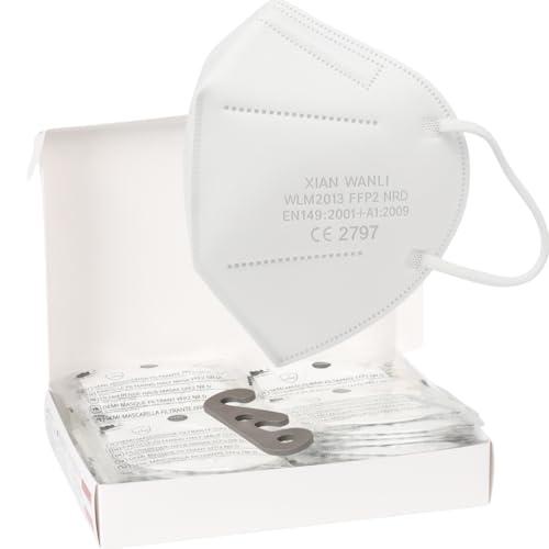 50 Mascherine FFP2 Bianche Certificate CE 2797