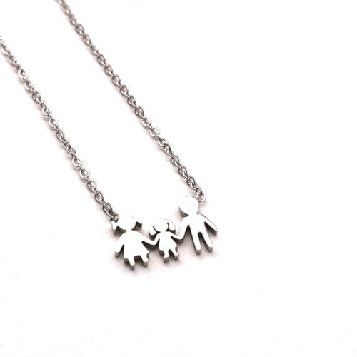 Collana Famiglia in Acciaio Inossidabile - Celebra il Tuo Amore