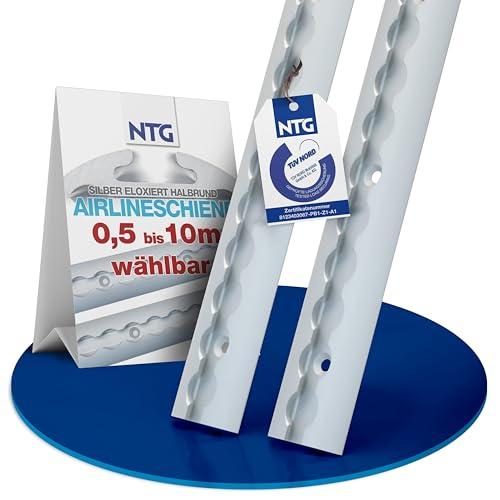 NTG Set di binari aerei in alluminio semicircolari per fissaggio carico