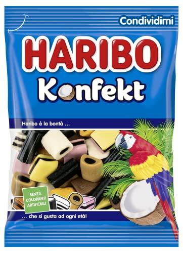 Haribo Konfekt - Caramelle Gommose alla Liquirizia e Cocco, 175g