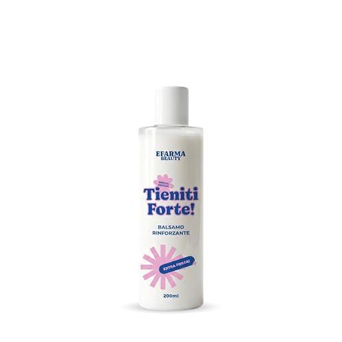 eFarma Beauty Tieniti Forte! Balsamo Rinforzante per Capelli Fragili 200 ml con Collagene, Olio di Argan e Vitamine Made in Italy