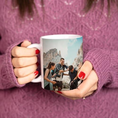 Tazza Personalizzata con Foto e Testo - Wanapix - 325 ml - Ceramica Bianca Lucida