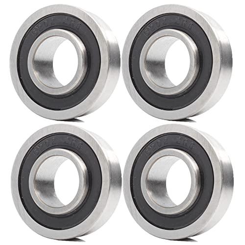 F6202 - Set di 4 cuscinetti per carriola, 16 x 35 x 11 mm, per carrello da giardino, F6202RS F6202-16-2RS