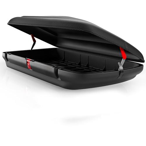 Box da tetto per auto VDP-BA400, 400L, Effetto Carbonio