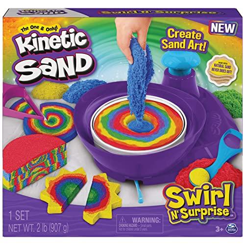 Kinetic Sand Swirl N' Surprise: Set di Sabbia Cinetica Colorata