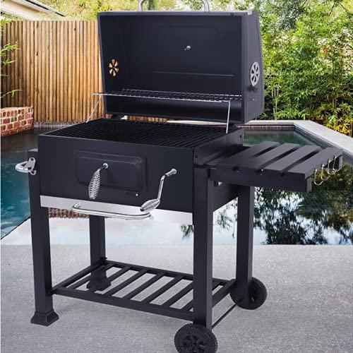 FP-TECH - Barbecue a Carbonella XXL con Ripiano Regolabile