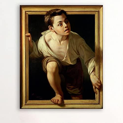 Quadro Famoso Sfuggendo alla Critica di Pere Borrell del Caso - Stampa su Tela