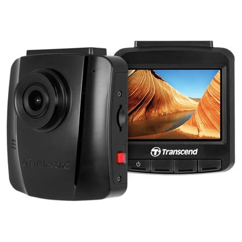 Dashcam Transcend DrivePro 110 con Scheda da 64GB e Supporto a Ventosa