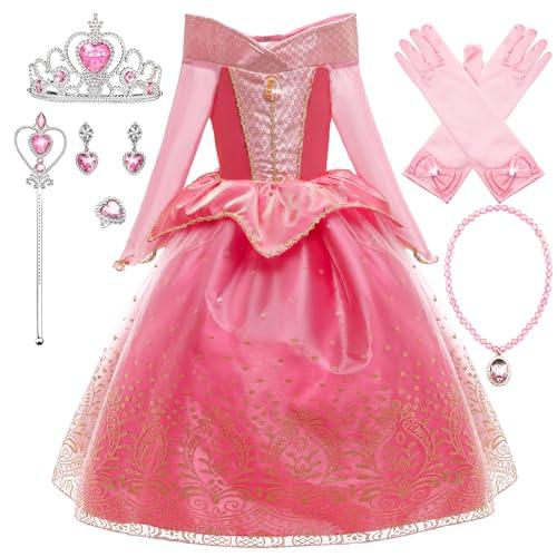 Costume da Principessa Aurora Rosa - Abito Elegante per Bambina