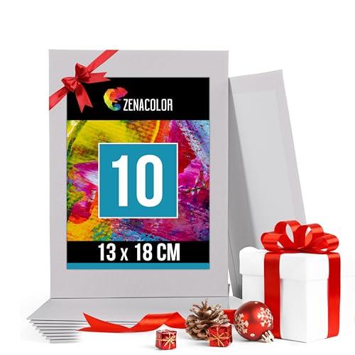 Zenacolor Set di 10 Tele per Dipingere 13x18 cm - Cotone 100% Senza Acidi
