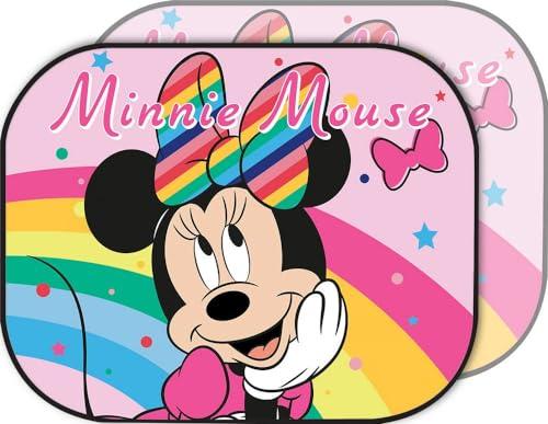 TataWay Coppia di Tendine Laterali Parasole Auto Minnie Bambina Rosa