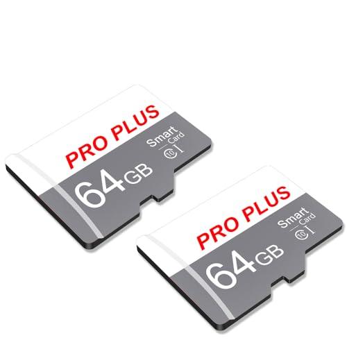 2 Pack Scheda di Memoria 64GB con Adattatore