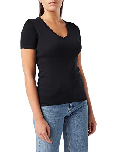 United Colors of Benetton 3GA2E4230 Maglietta Donna Nera