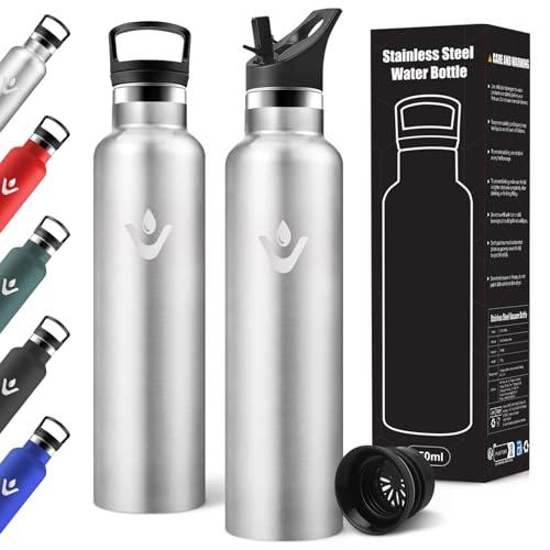 Motswedi Borraccia Termica 1 Litro con Doppi Tappi