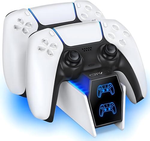 OIVO Stazione di Ricarica Controller PS5 - Doppia Base di Ricarica Rapida con Indicatori LED