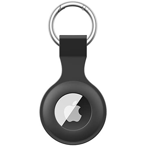Meliya AirTag Portachiavi in Silicone per Apple AirTag - Nero