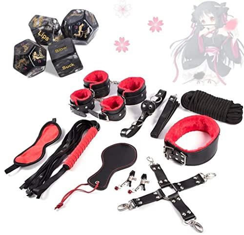 Set di Dadi e Cinghie da Gioco per Letto