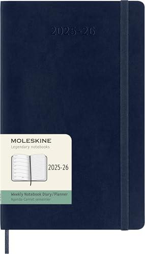 Moleskine Agenda Settimanale 18 Mesi 2025-2026 Large Blu Zaffiro