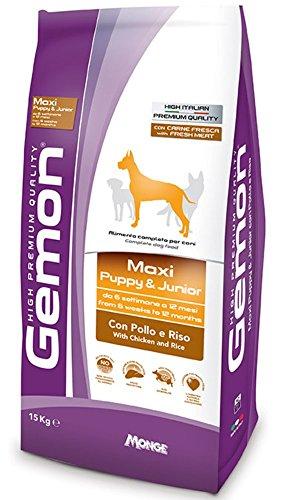 Gemon Maxi Puppy Junior, Riso, 15 Kg