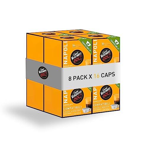 Caffè Vergnano 1882 Napoli - 128 Capsule Compostabili Lavazza A Modo Mio