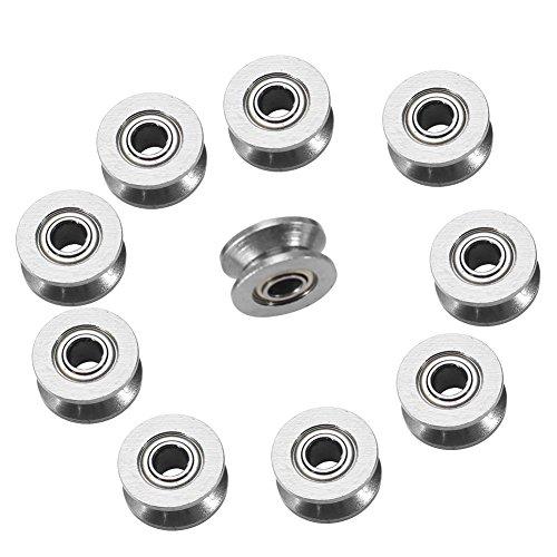 Cuscinetto a Sfera V V624ZZ - Set da 10 Pezzi, 4x13x6mm, Doppia Schermatura