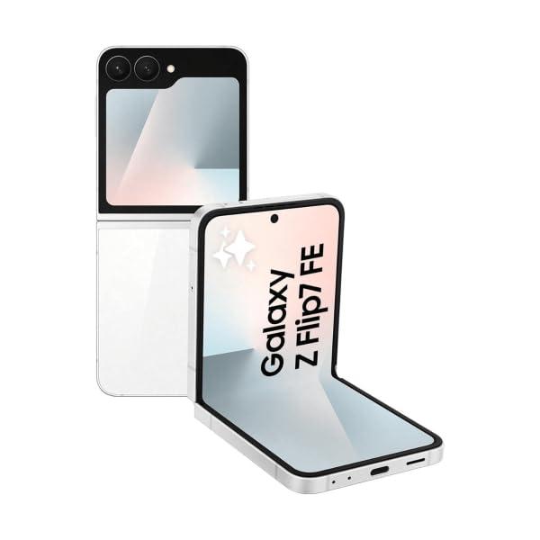 Samsung Galaxy Z Flip 7 FE 5G Bianco (8GB RAM, 128GB Memoria Interna) - Modello Italiano