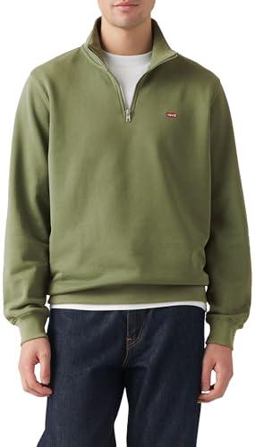 Levi's Original HM 1/4 Zip Maglia di Tuta, Moss Olive