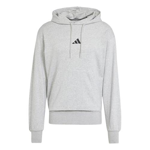 Adidas Essentials Feelcozy French Terry Hoodie Grigio Melange/Nero