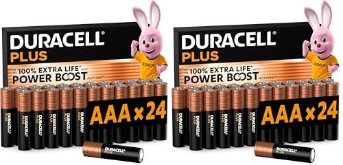 Duracell Plus AAA Batterie Alcaline - Stilo Ministilo LR03 MN2400