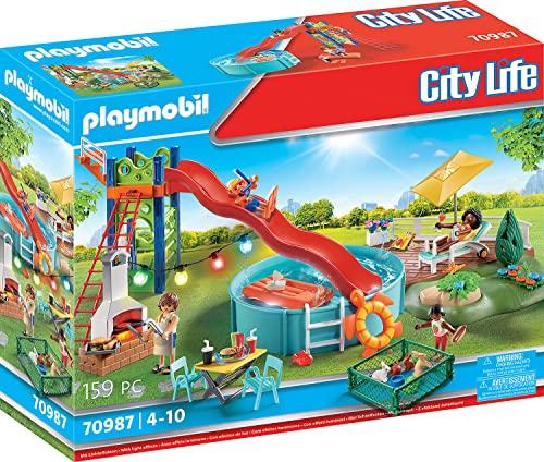 PLAYMOBIL City Life 70987 Festa in Piscina con Scivolo