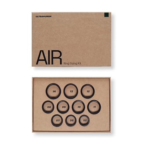 ULTRAHUMAN Anello AIR Sizing Kit with Colour - Misura prima di acquistare - Scegli tra 10 taglie - Taglia 5-14 in 5 colori - Trova la taglia perfetta - Misuratore di anelli intelligente