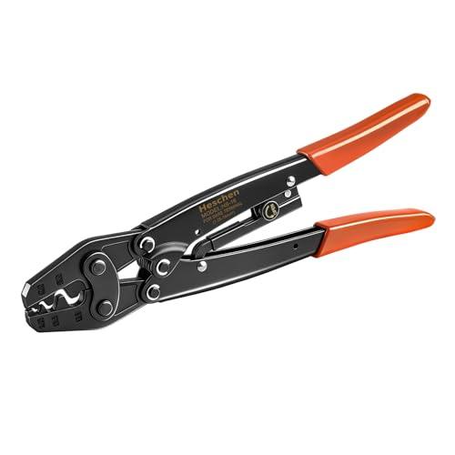 Heschen HS-16 Pinza Crimpatrice a Cricchetto per Terminali Non Isolati 1.5-16mm²