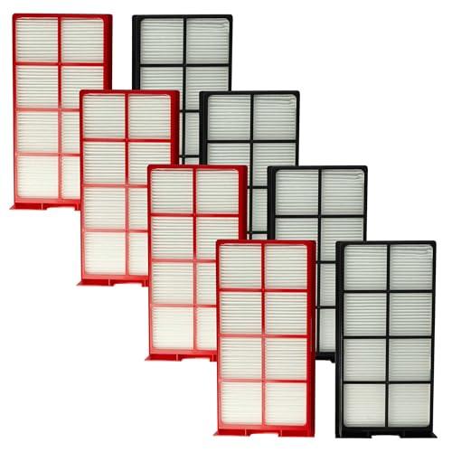vhbw Set di 8X filtri Compatibile con Zehnder ComfoAir 225, 200 Sistema di Ventilazione - Filtri G4 / F7, 29 x 15 x 5 cm, Bianco/Rosso/Nero