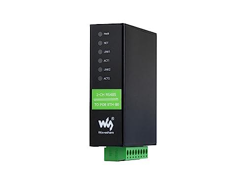 Waveshare 2-Ch RS485 To POE Ethernet Serial Server