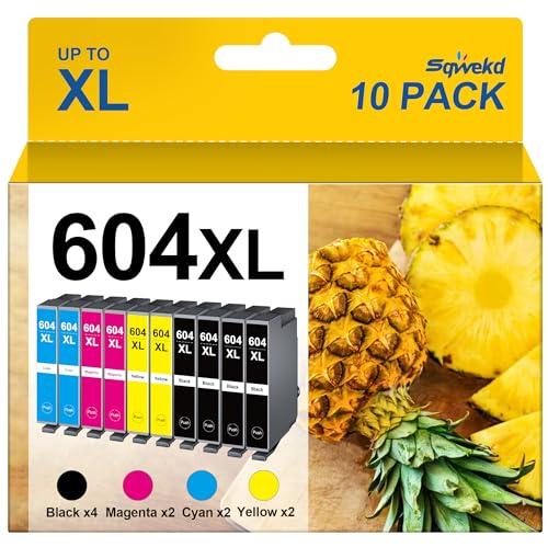 Sqwekd 604XL Cartucce d'inchiostro Compatibili per Epson 604 XL Multipack