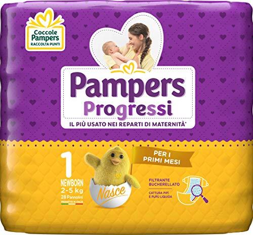 Pampers Progressi Newborn, 168 Pannolini, Taglia 1 (2-5 kg)