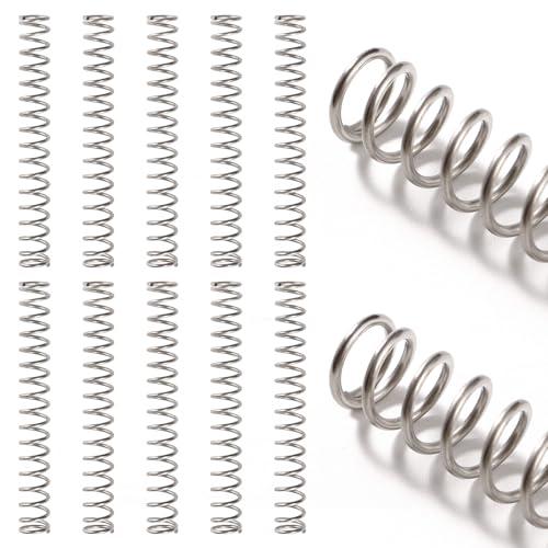 VooGenzek Molle a Compressione in Acciaio Inossidabile - 1.2 x 10 x 80 mm (Confezione da 10)