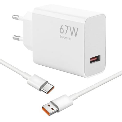 Caricatore Rapido USB C 67W Xiaomi con Cavo 1.5M